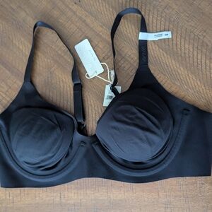 aerie Black Wireless Molded-Cup Smooth Bra